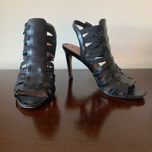 Via Spiga black strappy heel